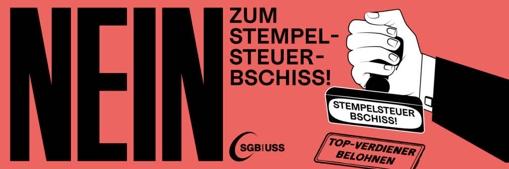 Nein zum Stempelsteuer-Bschiss: Logo